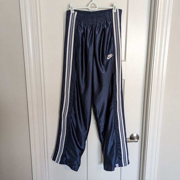 Nike Y2K Breakaway Snap Shimmer Sweatpants - Navy - sz S - Picture 1 of 5
